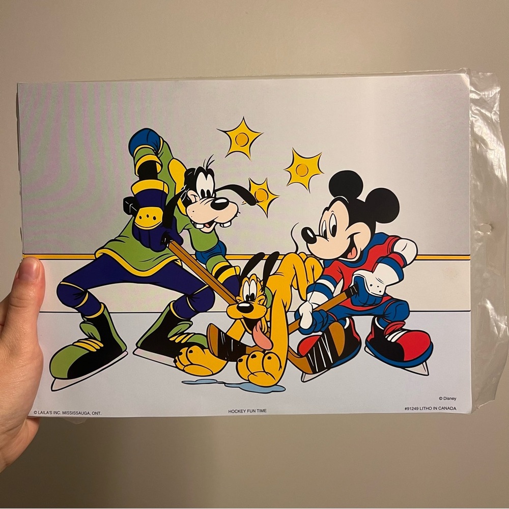 Disney Hockey Fun Time print